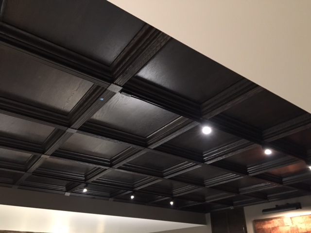 Classic Coffers Suspended Wood Ceiling, Suspended Wood Ceiling Cost