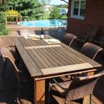 ipe decking patio table weather resistant