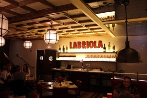 Labriola Coffered wood ceiling