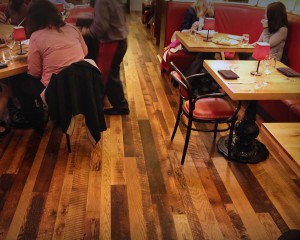 Labriola reclaimed plank floor